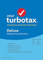TurboTax Deluxe Federal + E-File + State 2019 (1-User) - Mac|Windows - Front_Zoom