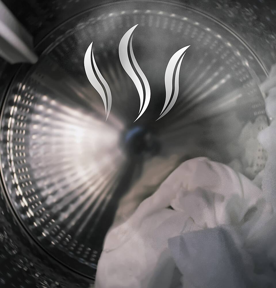 Alt View 20. GE - 7.4 Cu. Ft. 13-Cycle Gas Dryer with HE Sensor Dry - Diamond Gray.