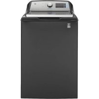 GE - 5.2 Cu. Ft. High-Efficiency Top Load Washer - Diamond Gray - Front_Zoom