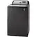 Left. GE - 5.2 Cu. Ft. High-Efficiency Top Load Washer - Diamond Gray.