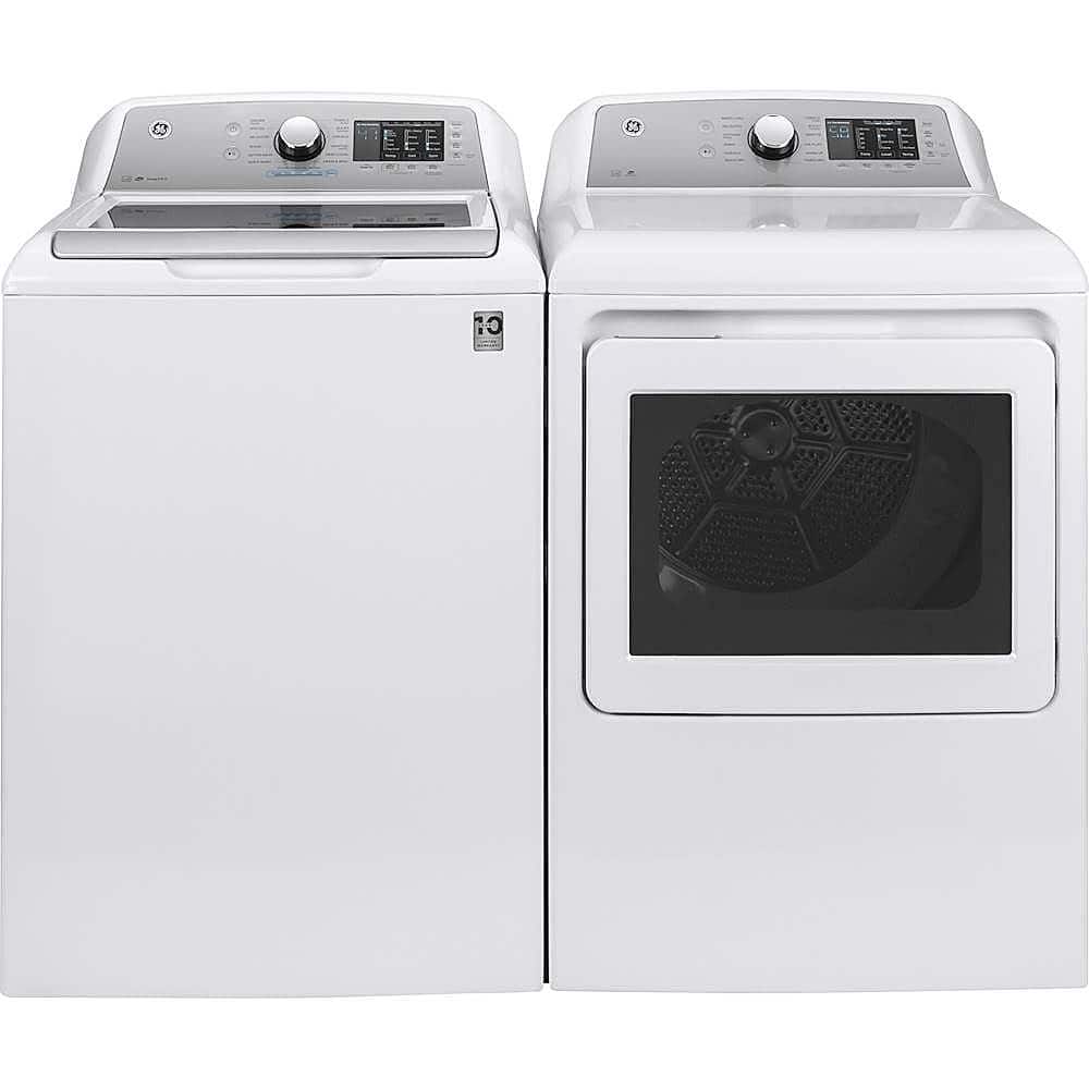 Alt View 11. GE - 7.4 Cu. Ft. 12-Cycle Electric Dryer with HE Sensor Dry.
