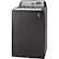 Left. GE - 4.8 Cu. Ft. High-Efficiency Top Load Washer - Diamond Gray.