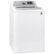 Angle. GE - 4.6 Cu. Ft. High-Efficiency Top Load Washer - White on White/Silver Backsplash.