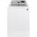 Front. GE - 4.6 Cu. Ft. High-Efficiency Top Load Washer - White on White/Silver Backsplash.
