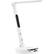 Angle. LumiCharge - All-in-One LED Desk Lamp, Wireless Charger, and Universal Phone Charging Station - White.
