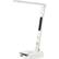 Left. LumiCharge - All-in-One LED Desk Lamp, Wireless Charger, and Universal Phone Charging Station - White.