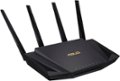 Angle Zoom. ASUS - RT-AX58U AX3000 Dual-Band WiFi 6 Wireless Router with Life time internet Security - Black.