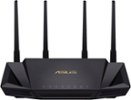 ASUS - AX3000 Dual-Band WiFi 6 Wireless Router with Life time internet Security - Black