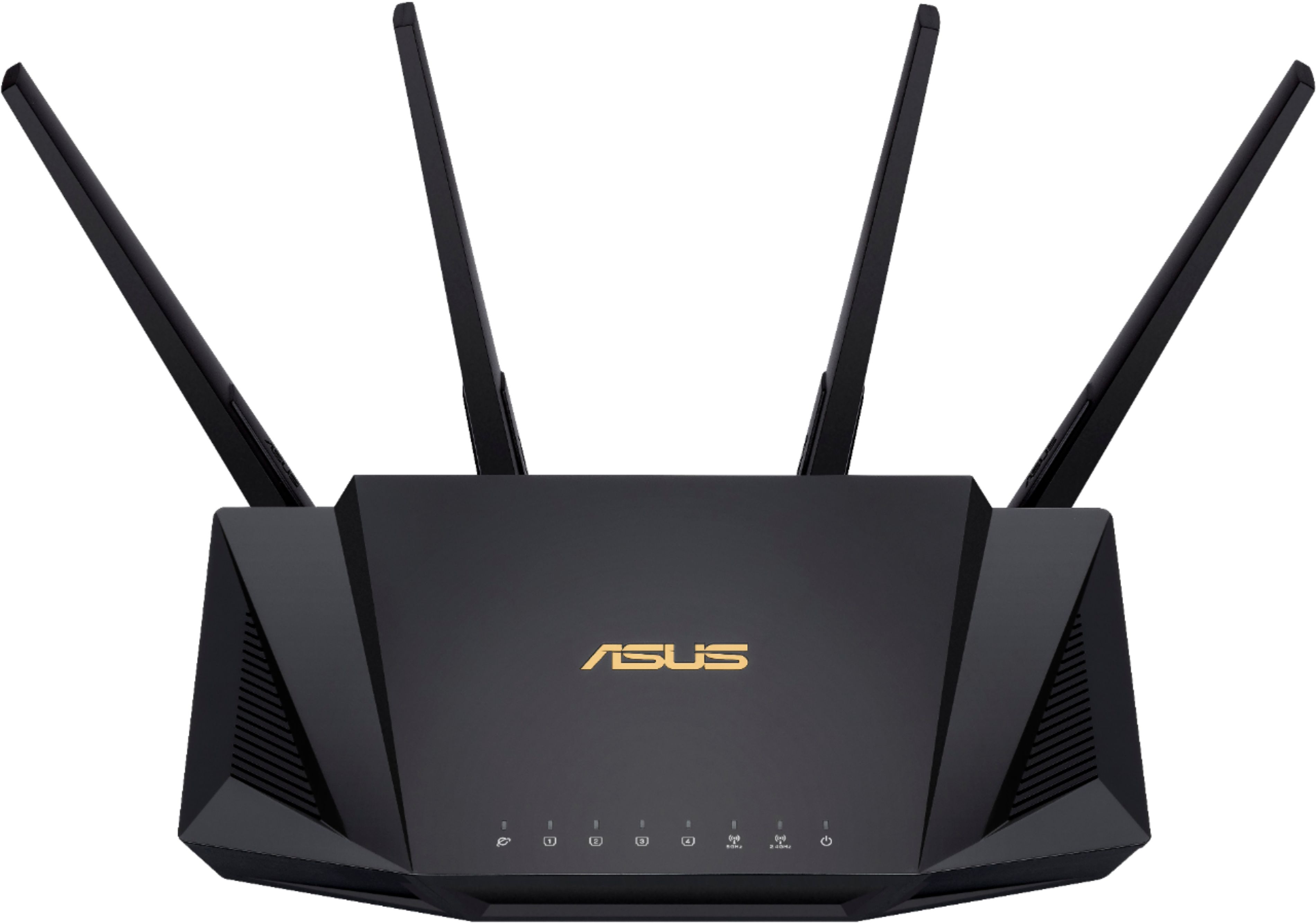 Reskyd Fancy kjole klokke ASUS AX3000 Dual-Band WiFi 6 Wireless Router with Life time internet  Security Black RT-AX58U - Best Buy