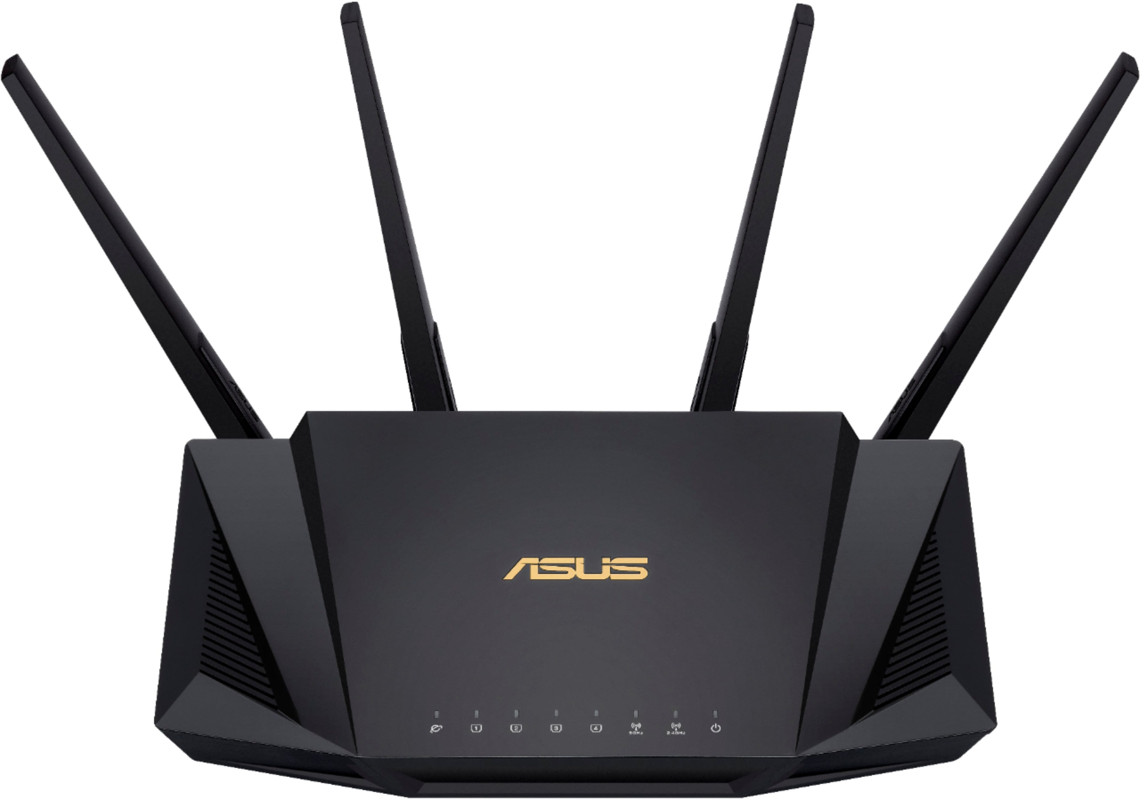 ASUS AX3000 Dual-Band WiFi 6 Wireless Router with Life time internet  Security Black RT-AX58U - Best Buy