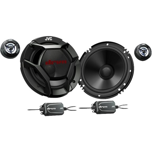 JVC - 6-1/2" 2-Way Car Speakers with Carbon Mica Cones (Pair) - Black