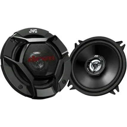 Front. JVC - 5-1/4" 2-Way Car Speakers with Carbon Mica Cones (Pair) - Black.