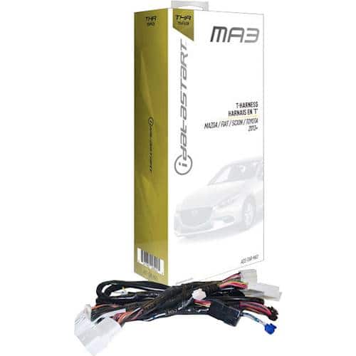 iDataStart - T-Harness for Select 2013 and Later Fiat, Mazda, Scion and Toyota Vehicles - Black