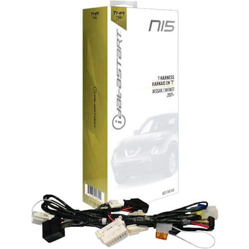 Front. iDataStart - T-Harness for Select 2007 and Later Nissan and Infiniti Vehicles - Black.