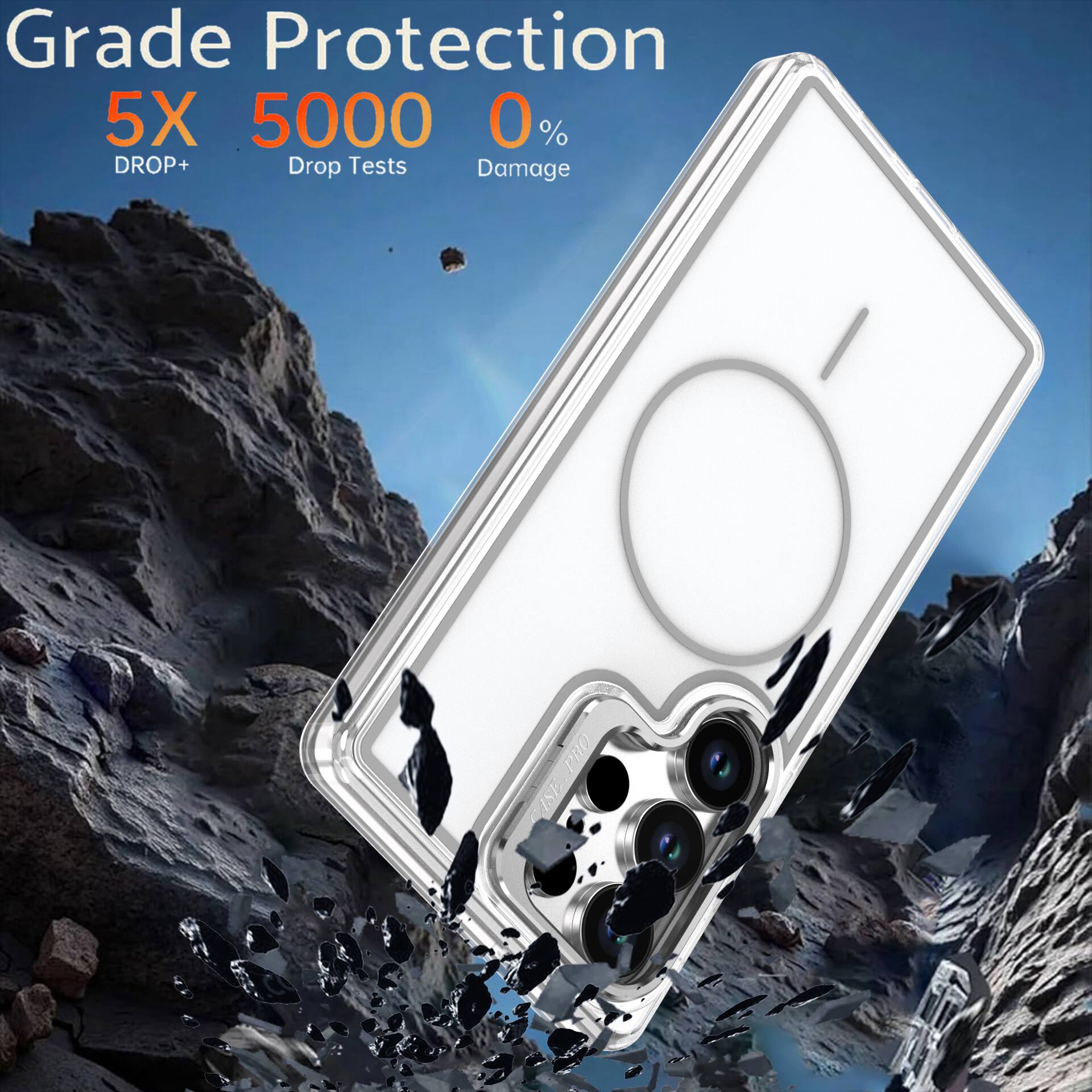Grade Protection  
5X 5000 0%  
DROP+ Drop Tests Damage PRO ISE