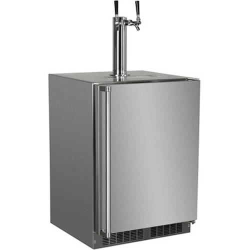 Angle View: Hestan - GFDS Series 5.2 Cu. Ft. Single Faucet Beverage Cooler Kegerator - Grove