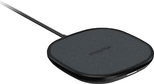 mophie - 7.5W Qi Certified Wireless Charging Pad for iPhone®/Android - Black - Front_Zoom