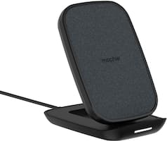 mophie - 7.5W Qi Certified Wireless Charging Pad for iPhone®/Android - Black - Front_Zoom