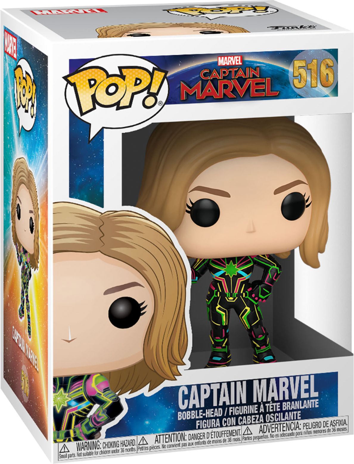 Funko - Pop! Marvel Captain Marvel With Neon Suit