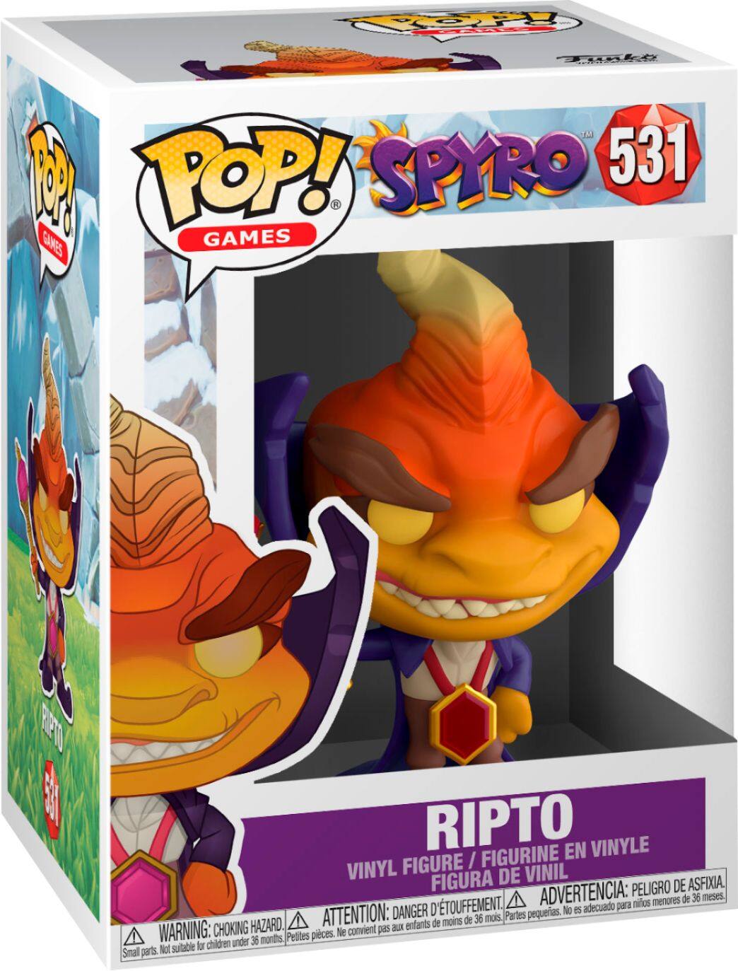 Front. Funko - POP! Games: Spyro - Ripto - Multicolor.
