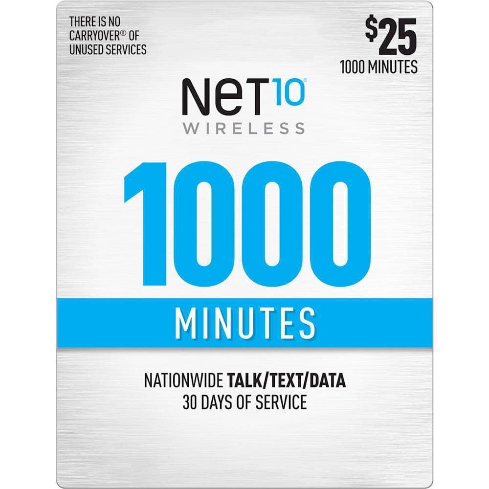 Front. Net10 - $25 Refill Code.
