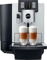 Jura - X8 Espresso Machine with 15 bars of pressure and intergrated grinder - Black/Chrome - Front_Zoom