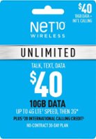 Net10 - $40 Unlimited 30-Day Plan Plus $20 International Calling Credit Plan (Email Delivery) [Digital] - Front_Zoom