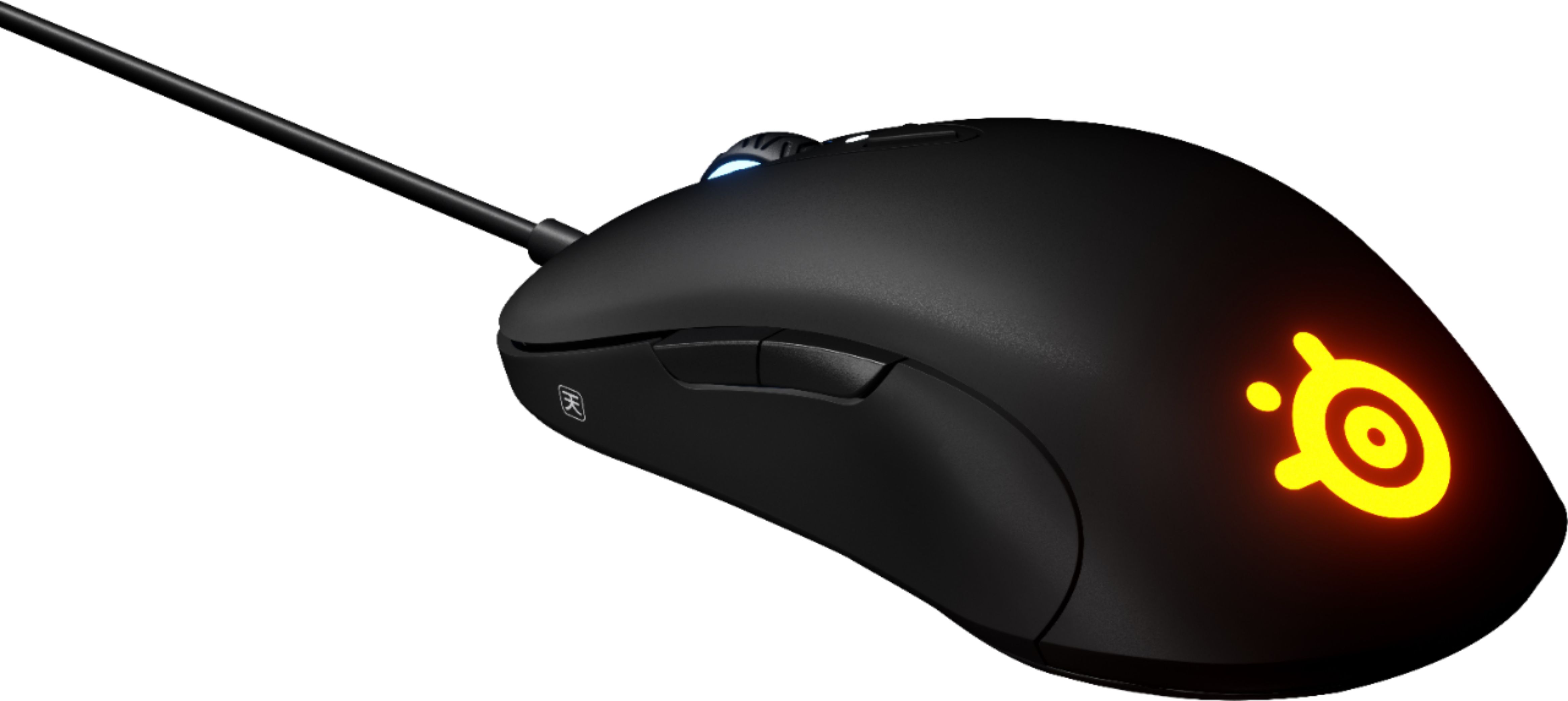 Angle View: SteelSeries - Sensei Ten Wired Optical Gaming Ambidextrous Mouse - Black