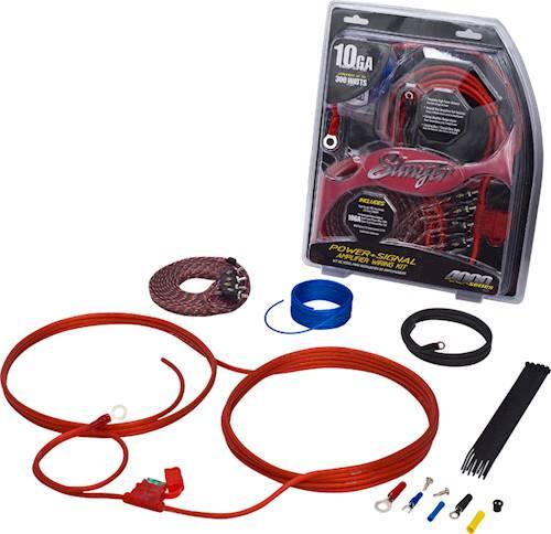 Alt View 11. Stinger - 4000 Series 10GA Complete Amplifier Wiring Kit for Car Audio Systems up to 300W/30A - Red.