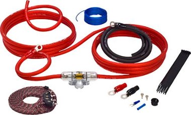 Stinger - 4000 Series 4GA Power Amplifier Wiring Kit for Car Audio Systems up to 1500W/150A - Red - Front_Zoom