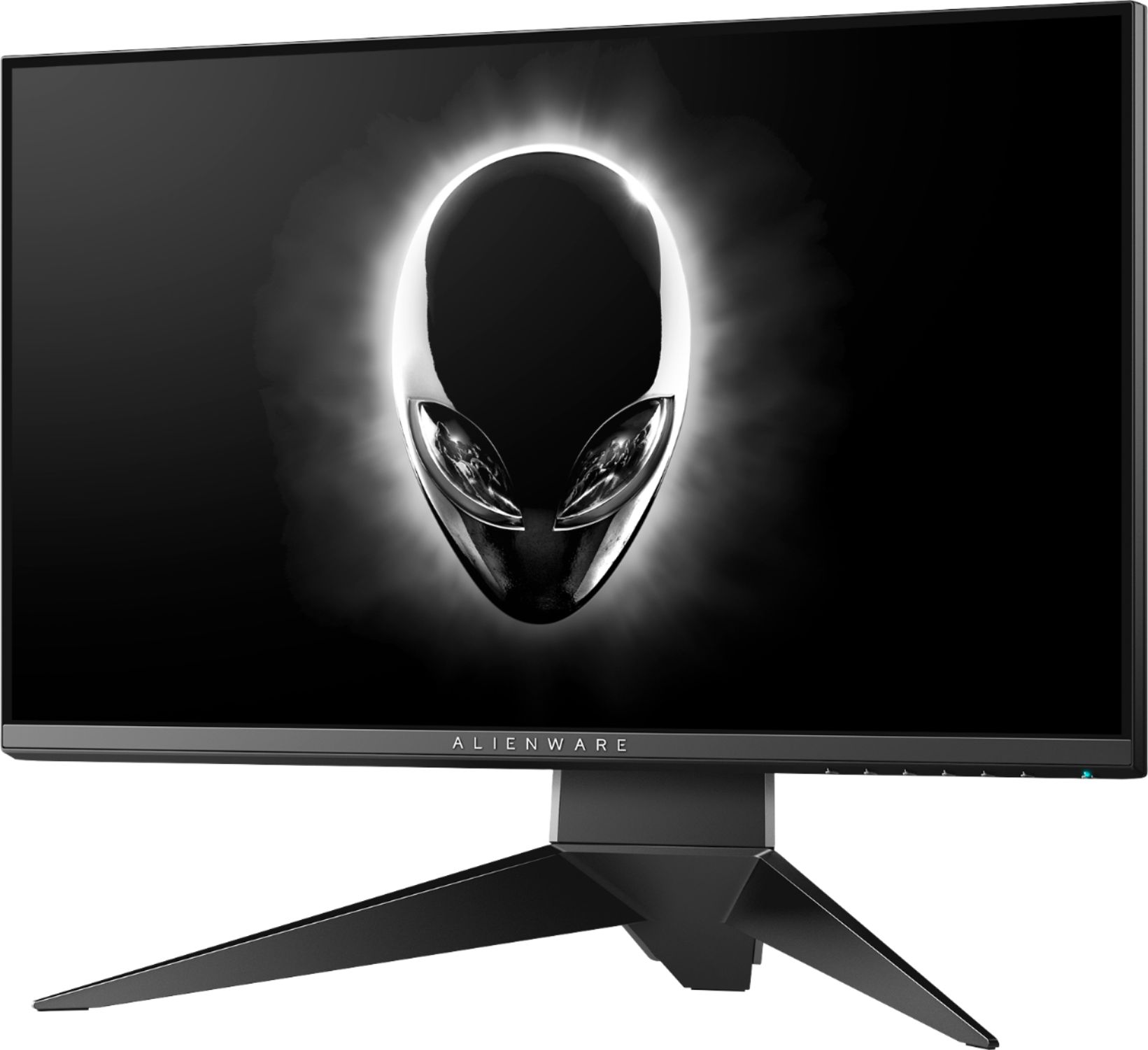 Left View: Alienware - Geek Squad Certified Refurbished 25" LED FHD FreeSync Monitor - Black