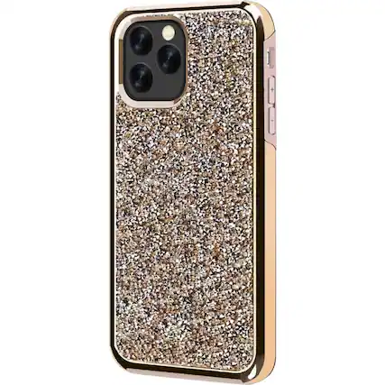 Left. SaharaCase - Sparkle Series Case for Apple® iPhone® 11 Pro Max - Champagne.