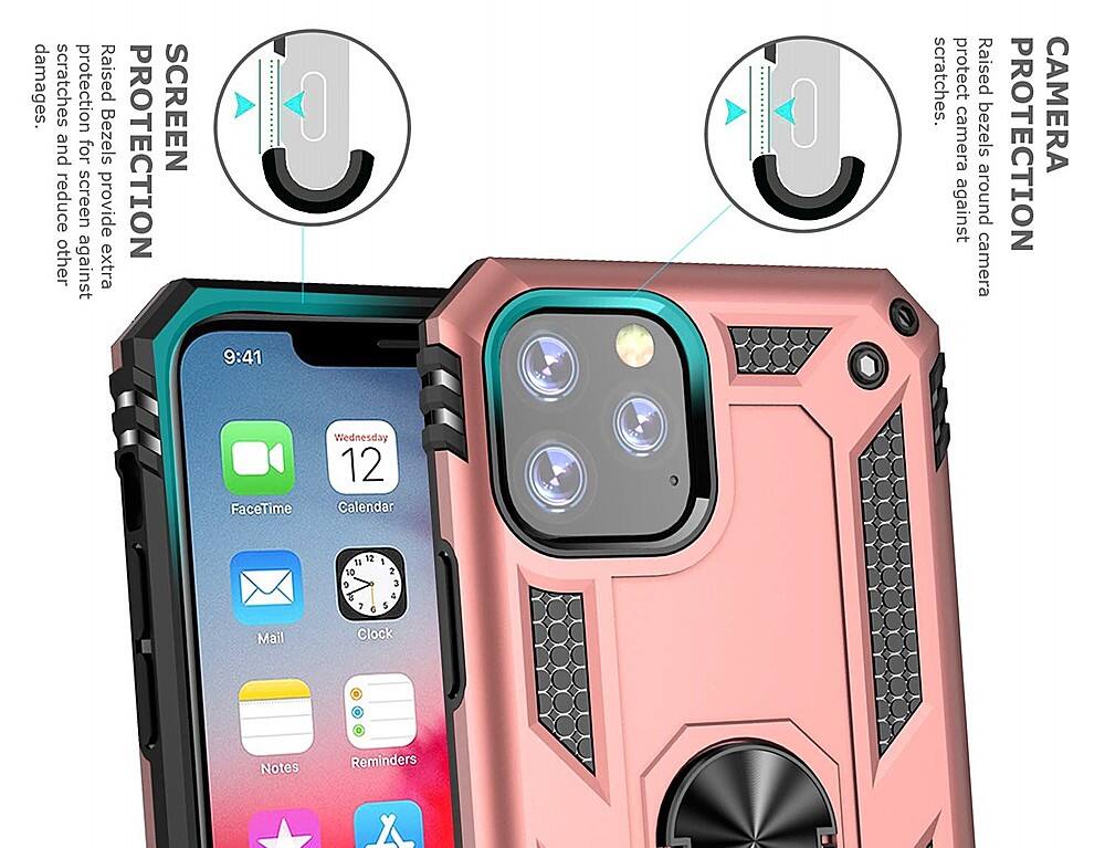 Alt View 1. SaharaCase - Military Series Case for Apple® iPhone® 11 Pro Max - Rose Gold.