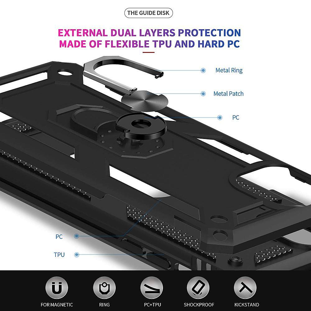 Alt View 1. SaharaCase - Military Series Case for Apple® iPhone® 11 Pro - Black.