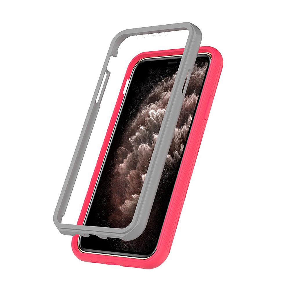 Left View: SaharaCase - Full Protection Series Case for Apple® iPhone® 11 Pro - Rose Clear