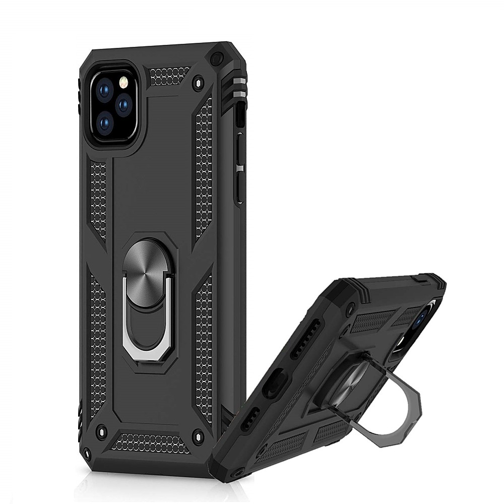 Angle View: SaharaCase - Military Series Case for Apple® iPhone® 11 Pro Max - Black