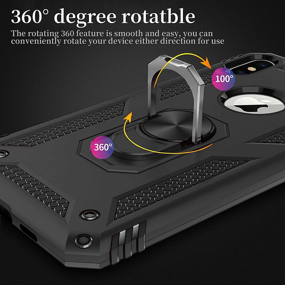 Left. SaharaCase - Military Series Case for Apple® iPhone® 11 Pro Max - Black.