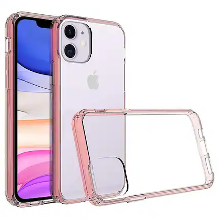 Front. SaharaCase - Crystal Series Case for Apple® iPhone® 11 - Rose Gold Clear.