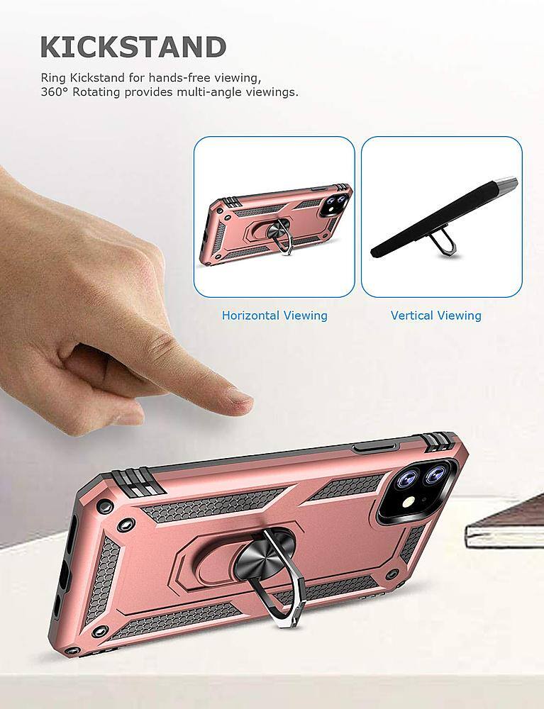 Angle View: SaharaCase - Military Series Case for Apple® iPhone® 11 - Rose Gold