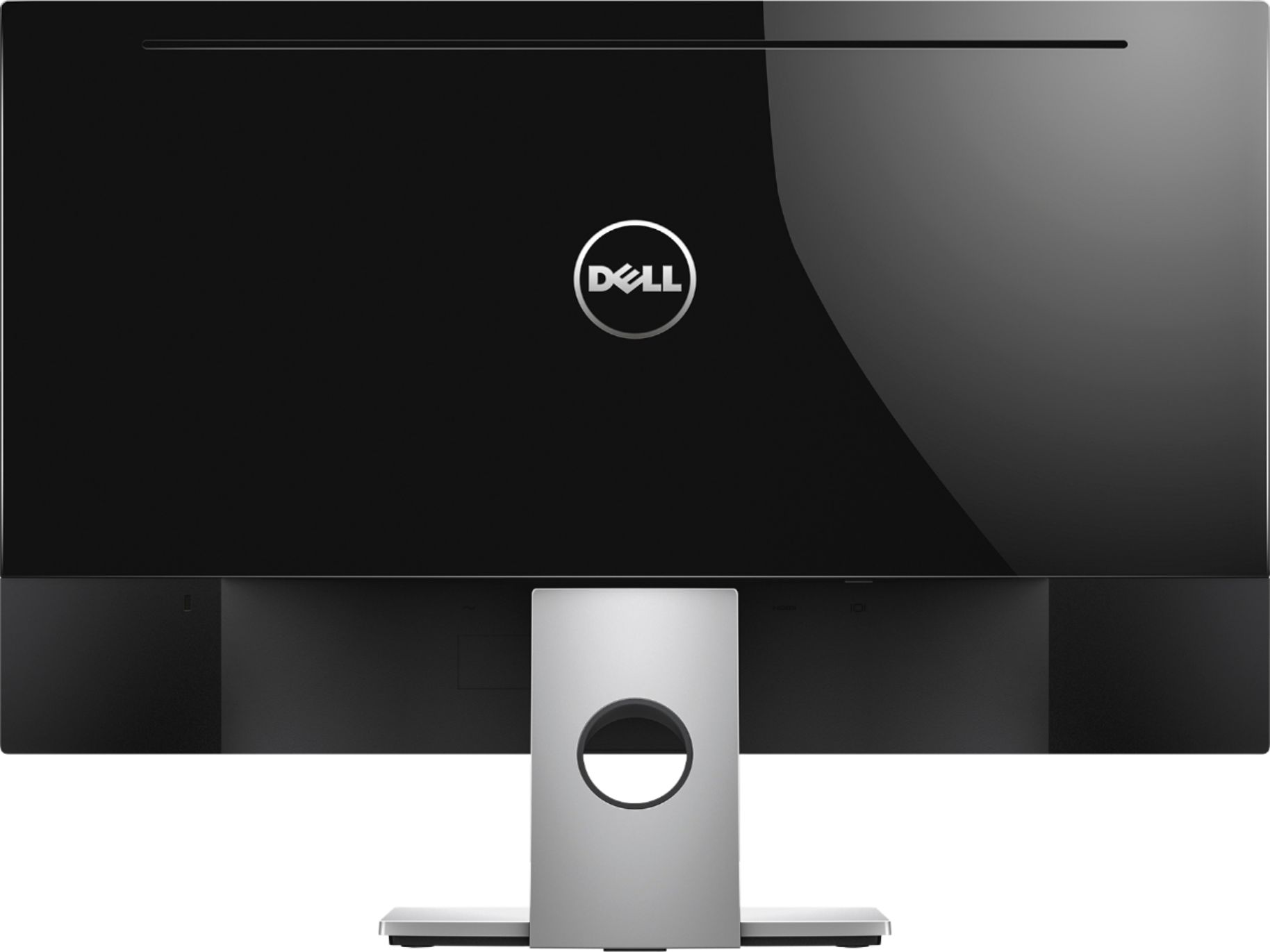 Back View: Dell - Geek Squad Certified Refurbished 27" IPS LED FHD FreeSync Monitor - Piano Black