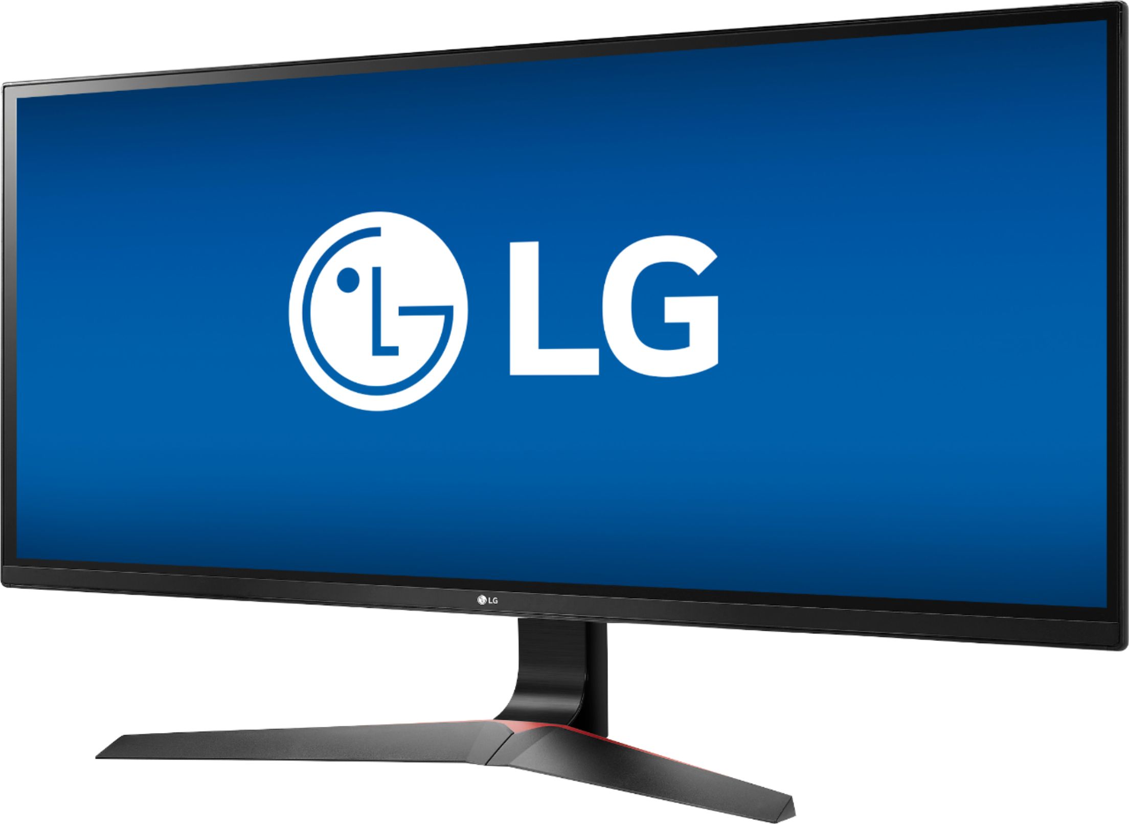 Left View: LG - Geek Squad Certified Refurbished 34" IPS LCD UltraWide FHD FreeSync Monitor - Black