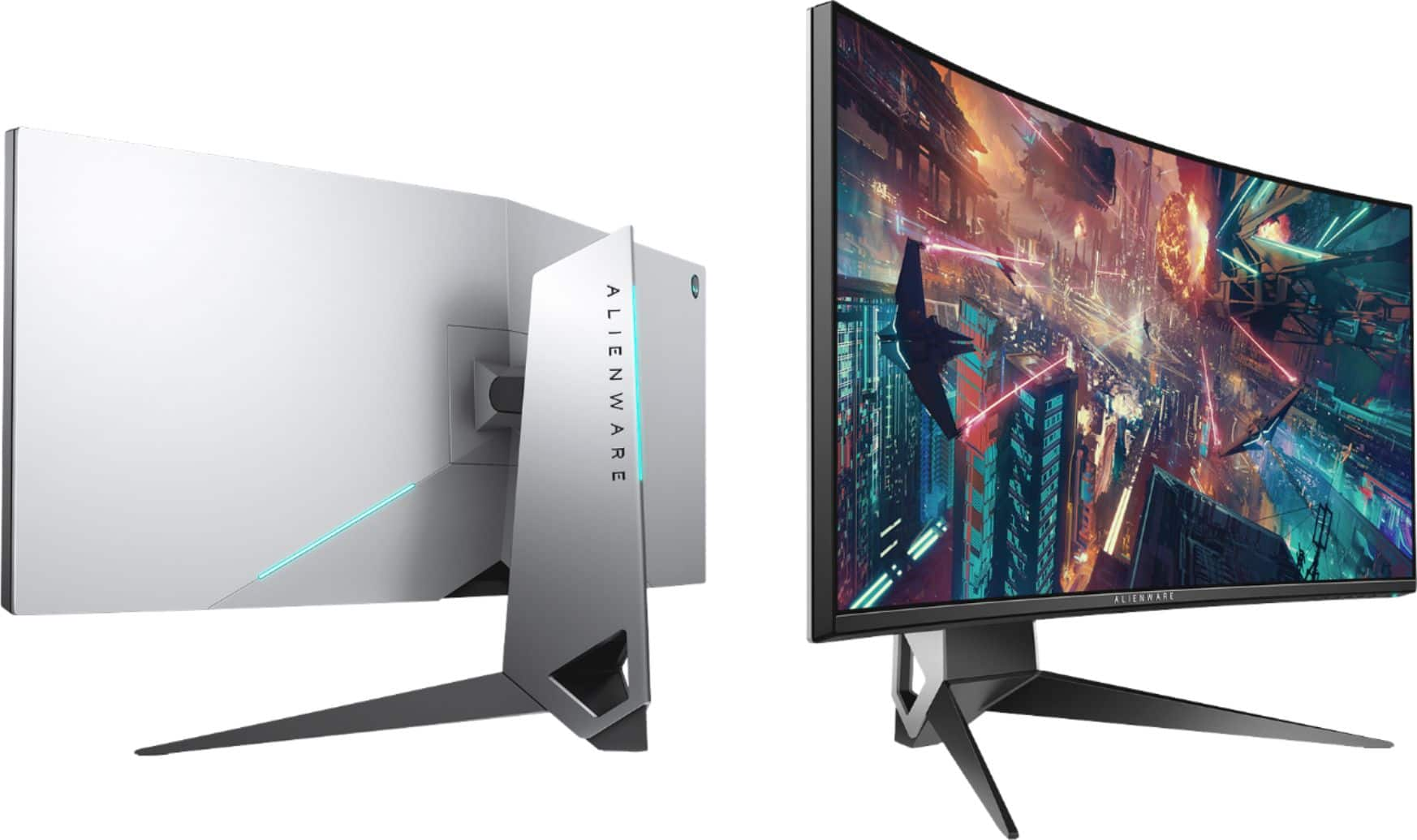 Alienware has new gaming monitors with a built-in headset stand