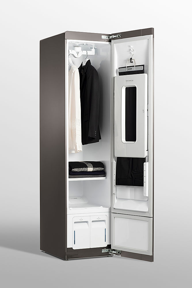 LG Styler SMART Steam Closet in Cream White with TrueSteam Technology and  Moving Hangers S5WBC - The Home Depot