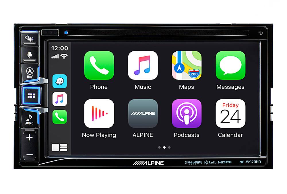Alt View 12. Alpine - 6.5" - Android Auto/Apple® CarPlay™ - Built-in Navigation - Bluetooth - In-Dash CD/DVD/DM Receiver - Black.