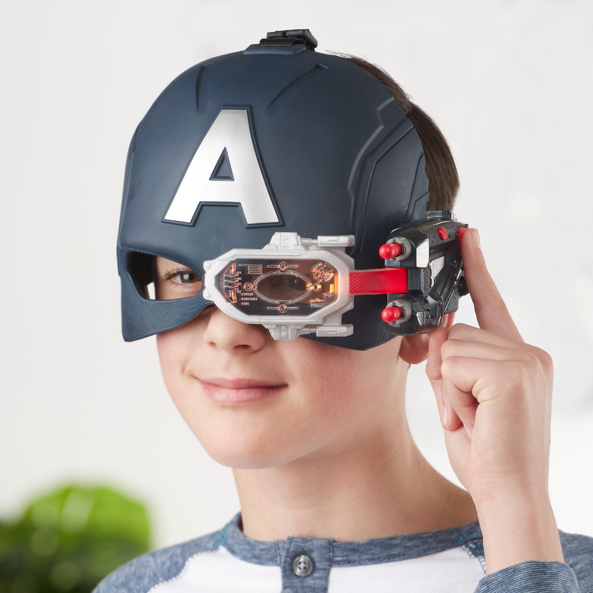 Hasbro E6507 Marvel Avengers Captain America Scope Vision Helmet for sale online 
