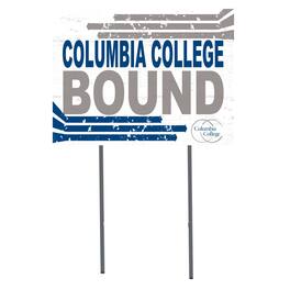 Jardine - Columbia College of Missouri Cougars 18" x 24" Bound Yard Sign - White