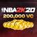 Front. 2K - NBA 2K20 200,000 Virtual Currency.