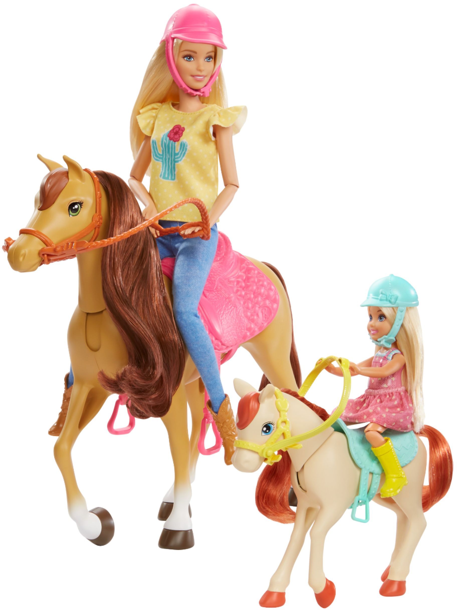 Barbie And Chelsea Hugs'n'Horses Playset 15 Pieces NEW 