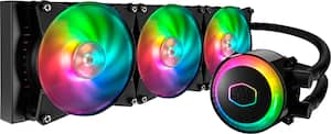 Cooler Master - MasterLiquid ML360R RGB 120mm Processor Liquid Cooling System with RGB Lighting - Black - Front_Zoom