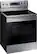 Angle. Samsung - 5.9 Cu. Ft. Freestanding Electric Convection Range with Self-Steam Cleaning - Stainless Steel.